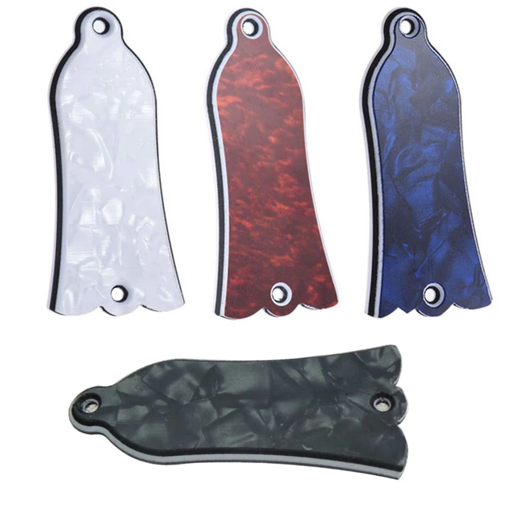 1 قطعة غطاء قضيب الجمالون 2 حفرة دائم المحمولة اللؤلؤ الأسود اللون جيبسون نمط ليه بول جرس على شكل لوحة التمرير الموسيقية