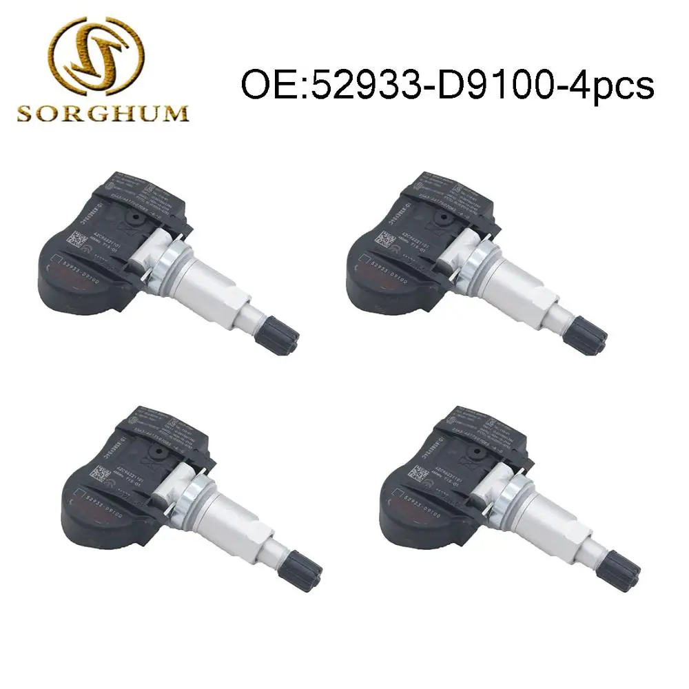 4pcs TPMS Tire Pressure Sensor for For Genesis G90 Hyundai Elantra/Ioniq/Kona/Santa 17-18 Kia Cadenza Sportage OEM 52933-D9100