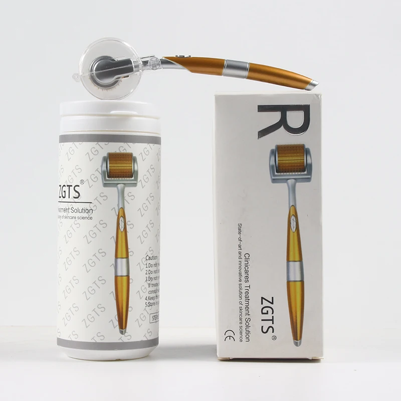 ZGTS-Rodillo dermatológico para mesoterapia, sistema de microagujas de titanio para el cuidado Facial, 192