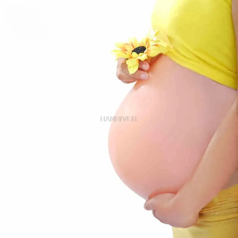 Fake belly fake pregnancy props studio fake pregnant woman simulation photo silicone belly