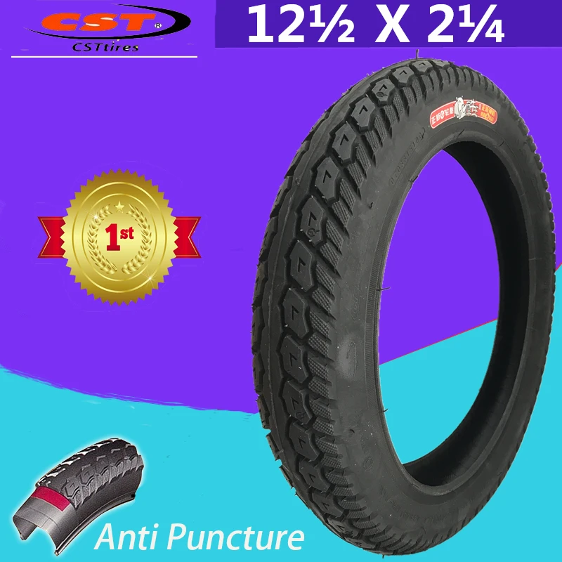 Bicycle Tires 12 1/2 x 2 1/4 CST EBIKE Electric 12inch Bike Tire Folding Bike Kid Balance Bicycle Anti Puncture Tyre Inner Tube