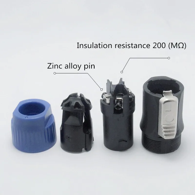 1PC ขั้วต่อ SpeakOn 4เสาชาย Terminal ไม่มีเชื่อมนิกเกิล-แผ่น NL4สำหรับลำโพงเสียงระดับมืออาชีพสาย