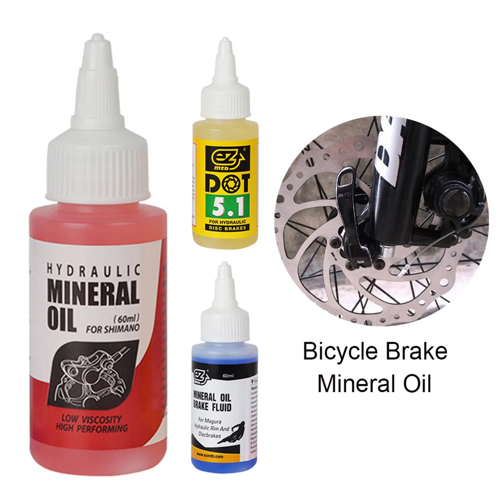 60ml Bicycle Brake Mineral Oil Fluid Hydraulic Disc Brake Lubricant for Shimano Mountain Bikes Drop Shipping