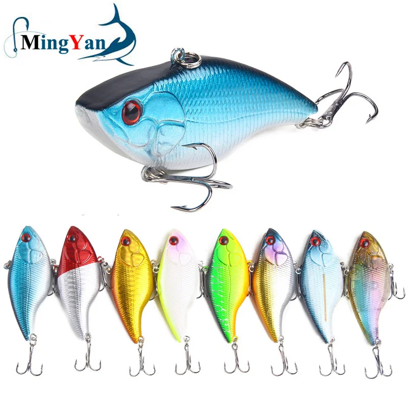 1PCS Hard Fishing Lure 7cm 18.8G Plastic VIB Hard Artificial Bait Treble Hooks Peche Bass Pike Trolling Pesca Fishing Tackle