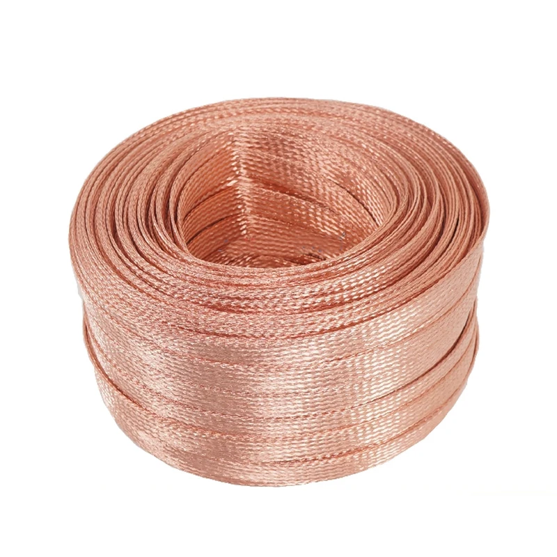 hifi cable sleeve wire 6mm 8mm 10mm 15mm Shielding Sheathing Auto Wire Harnessing Pure copper Braided DIY Cable Sleeves