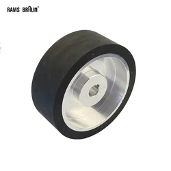 200*75mm Solid Rubber Contact Wheel Dynamically Balanced 8x3 inch Belt Grinder Active Wheel Idler Wheel