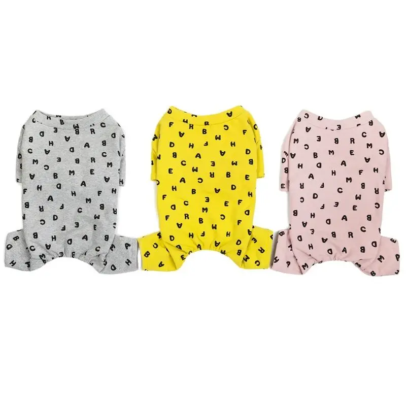 Cotton Pajamas for Dog, Jumpsuit, Pug, French Bulldog, Schnauzer Clothing, Pet Outfit, Overall, Poodle, Bichon