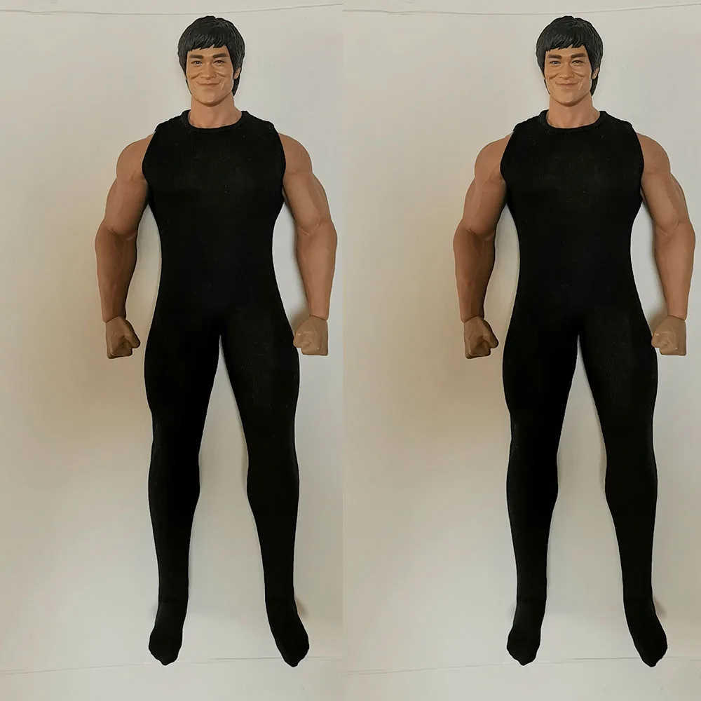 1/6 Scale Men ทหารเสื้อกล้าม Bodysuit ชุดกีฬากระชับแขน Jumpsuit Fit 12 "TBL PHICEN HT DAM ชายกล้ามเนื้อ body