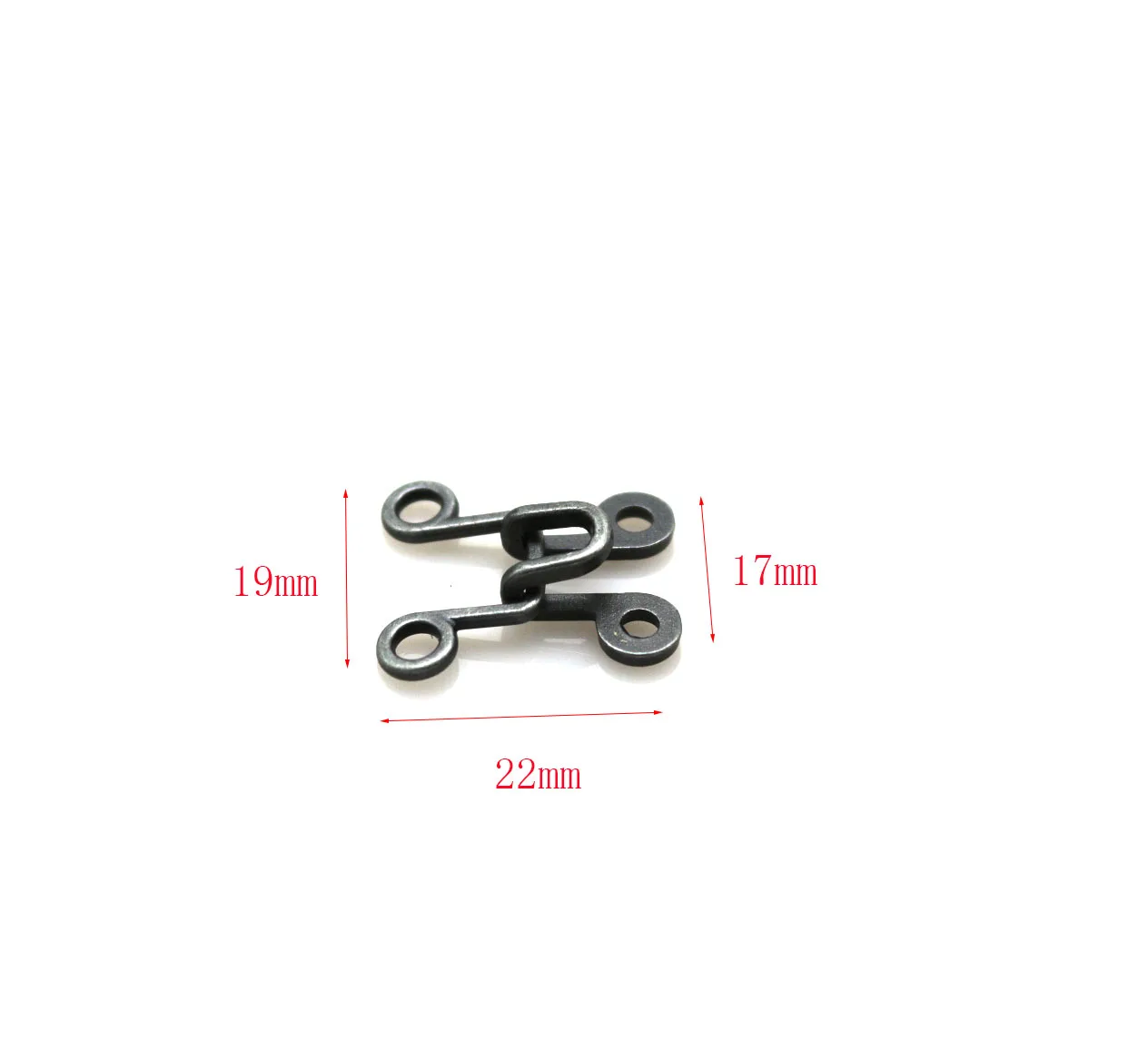 10pcs/lot 17mm Good quality hook and eye for craft collar hook Metal buttons sewing accessory