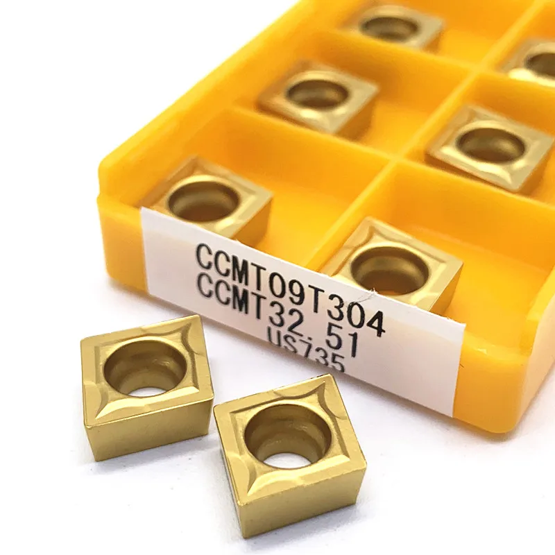 Imagem -03 - Ferramenta de Torneamento de Metal para Torno Inserção Carboneto Fresa Facial Ccmt09t304 Vp15tf Ue6020 Us735