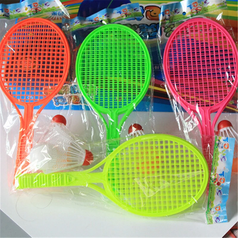 1 Pair Novelty Badminton Tennis Set Racket Parent-child Sport Educational Toys Baby Sport Kid Baby Outdoor Sports Random