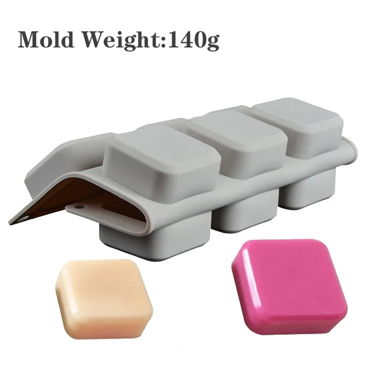 9 Compartment 3D Square Shape Soap Silicone Mold for Diy Handmade Aromatherapy Soap Uv Resin Mould Making Tools