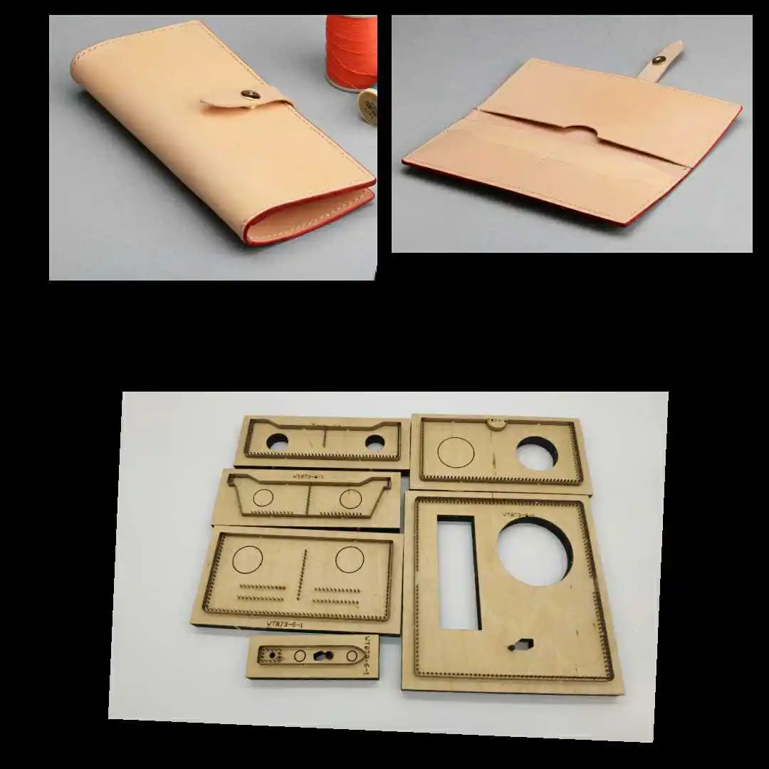 

Japan Steel Blade Rule Die Cut Steel Punch Simple Wallet Cutting Mold Wood Dies for Leather Cutter for Leather Crafts 185*90mm