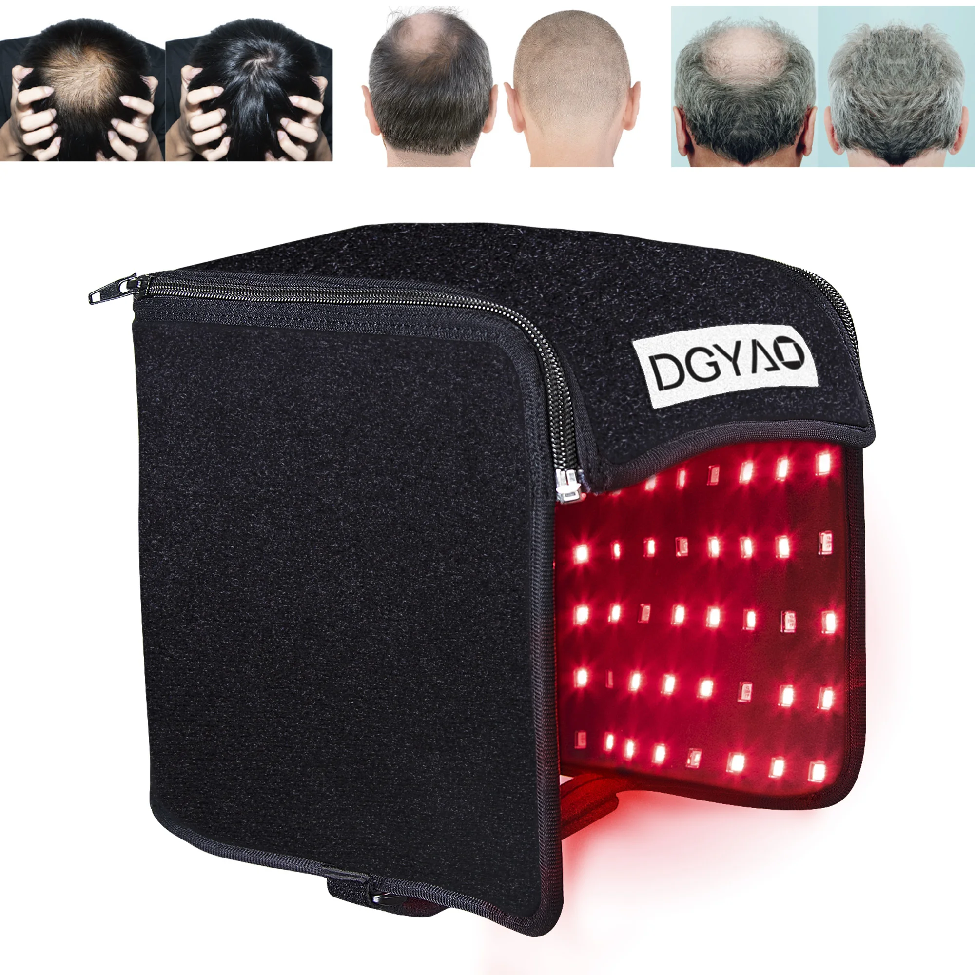 DGYAO 880nm Near Infrared Red Light Therapy Devices for Hair Loss Hair Regrowth Cap Helmet Treatment Brain Optimizatio Recovery