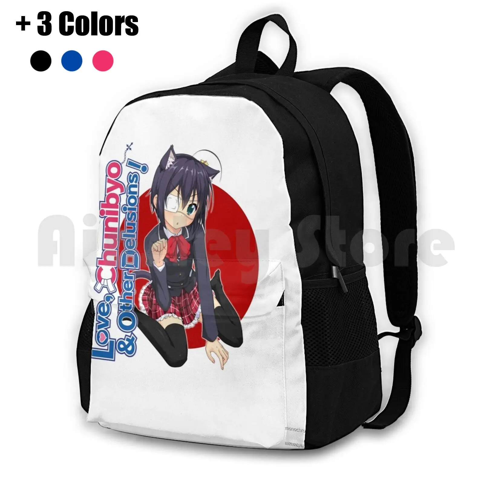Love Rikka Chan And Other Delusions Outdoor-Wanderrucksack Wasserdicht Camping Reisen Kawaii Japan Rikka Cosplay Anime Manga