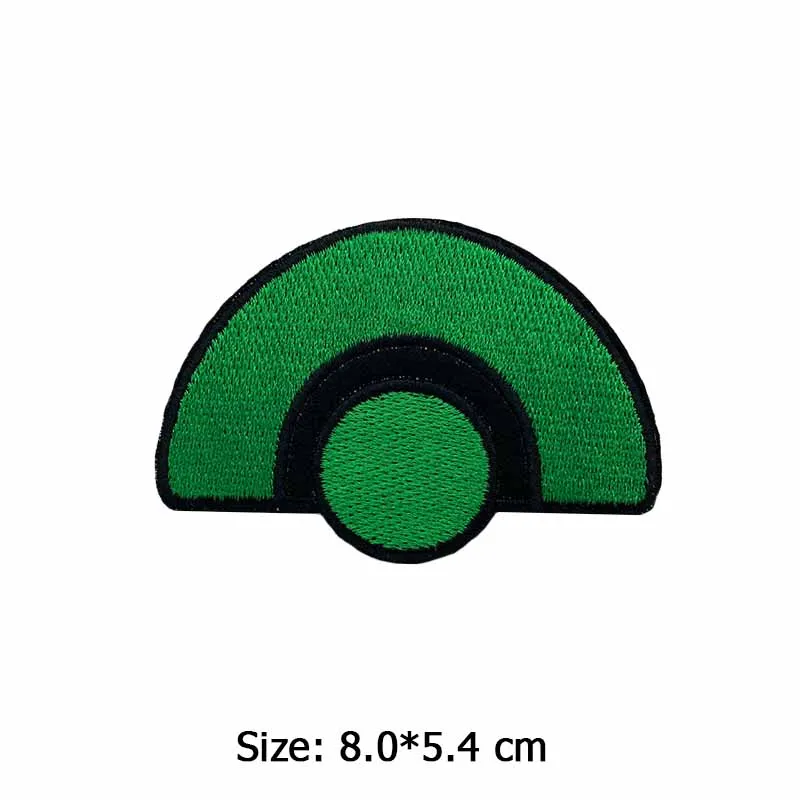 Green series cartoon embroidery patch Avocado plant clover DIY Iron on patches Clothes Badge Applique Decoration Apparel Garment