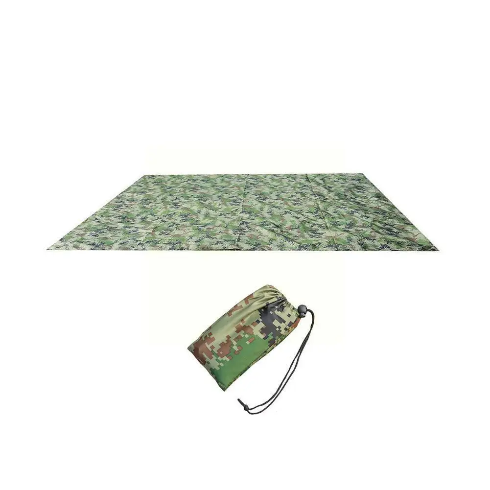 

(Free Storage Bag)100 X 145cm Ultralight Camping Camouflage Shelter Hunting Tent Outdoor Awning Waterproof Canopy Tarp Camp K9N0