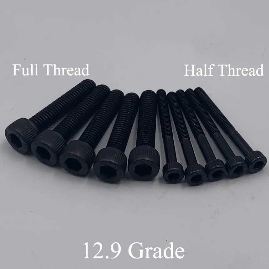 

M14*110/120/130/140/150/160mm 12.9 Grade Carbon Steel Full Half Thread DIN912 Cap Cup Allen Head Bolt Hex Hexagonal Socket Screw