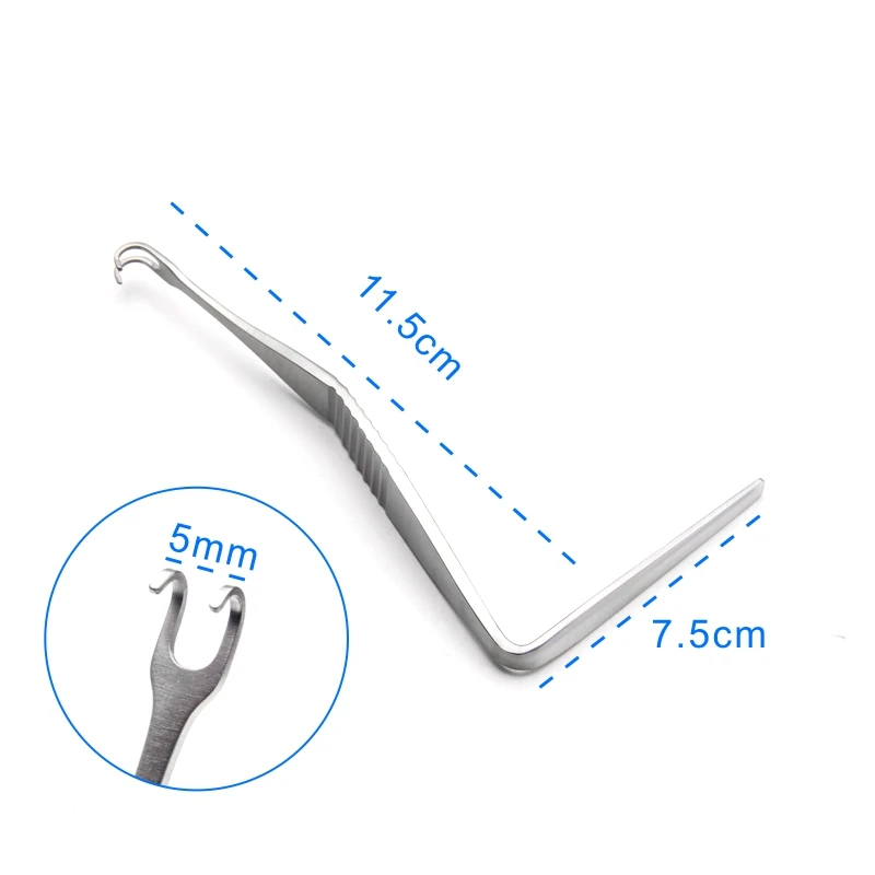 Double-headed Angle Pull hook Nose shaping pull hook Nasal cavity pull hook Pet instruments