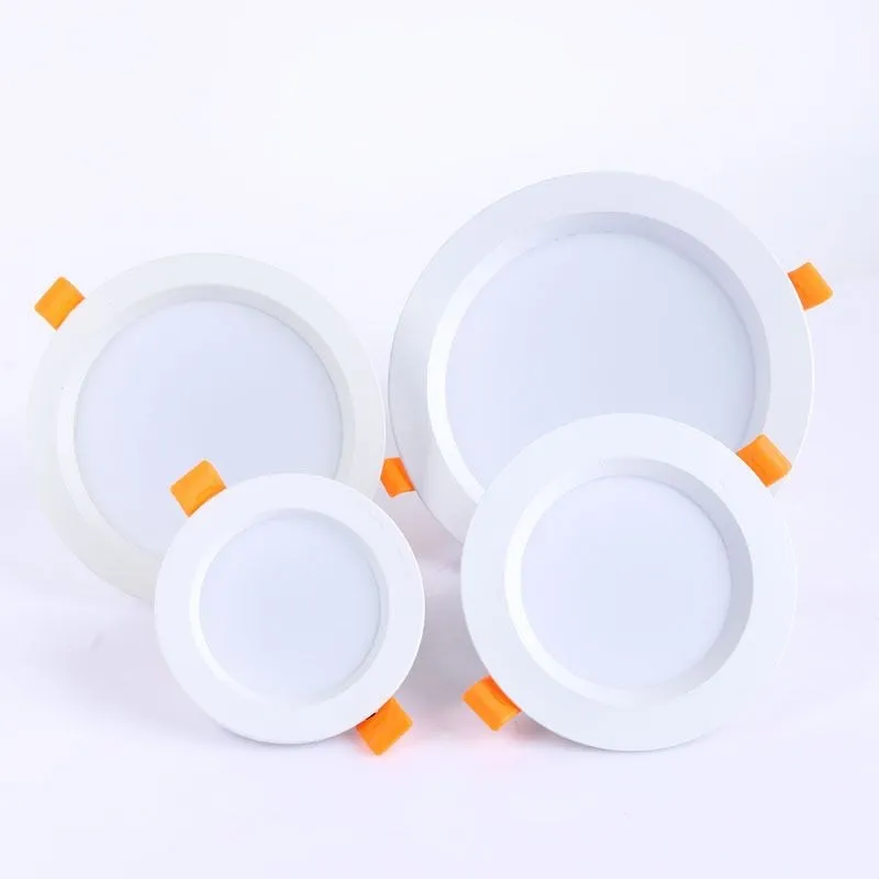 Downlight 3W 5W 7W 9W 12W 15W 18W Spot led downlight AC 220V Biały Ultra cienki aluminiowy okrągły wpuszczany oświetlenie punktowe LED