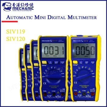 Mechanical SIV120 SIV119 intelligent automatic voice broadcast Mini digital multimeter precision intelligent electrical universal meter