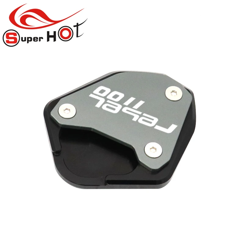 Motorcycle Accessories Side Stand Enlarge Kickstand parts sida stand pad for Honda CMX1100 REBEL1100 CMX 1100 REBEL 1100