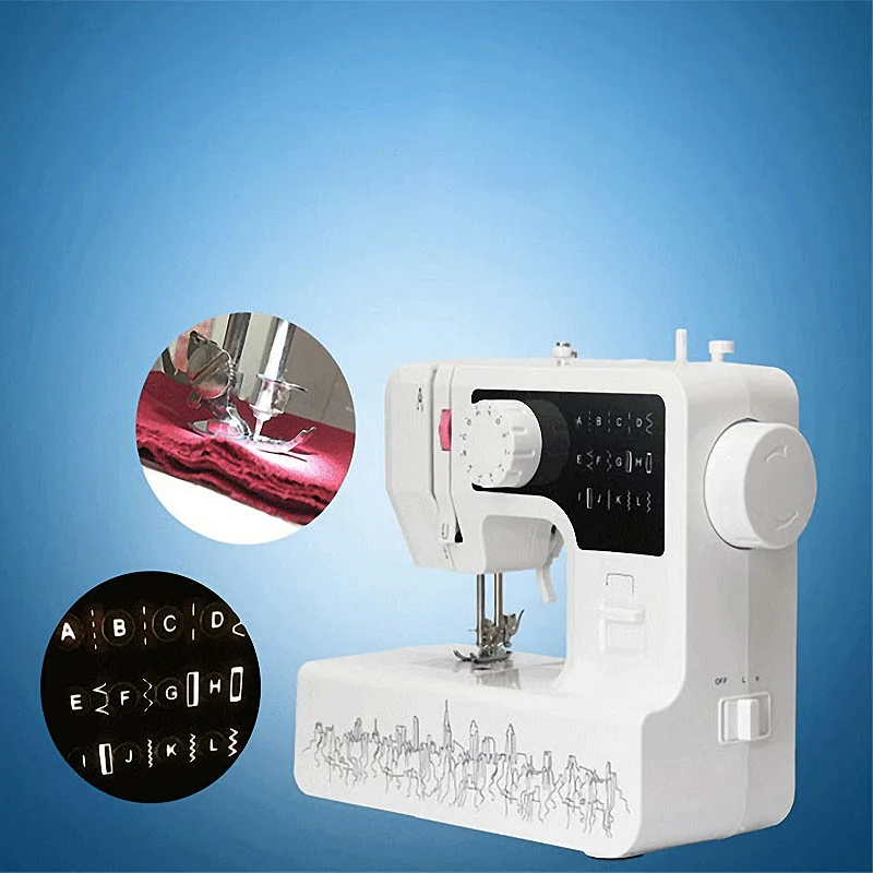 Semi automatic multifunctional electric sewing machine for household Sewing machine with thick sewing edge and eyelet