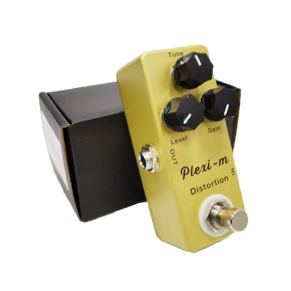 MOSKY Plexi-m Distortion Effect Pedal Full Metal Shell Mini Pedal True Bypass Guitar Accessories Hand-made Guitar Pedal