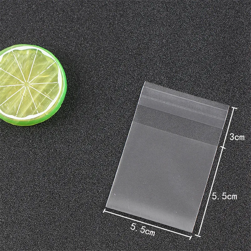 25pcs Matt Opp Bags 10x10cm Translucent Pouches for Jewelry Biscuit Bake Packing Bag 4Sizes Makeup Packking Packages Wholesale