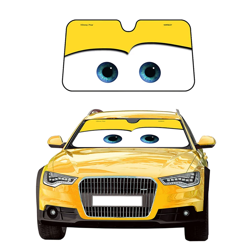 Automobile Cartoon Folding Sunshade Visor 130x70 Car Solar Protection Foils Car Front Window Visor Sunscreen Curtain Ar Shade