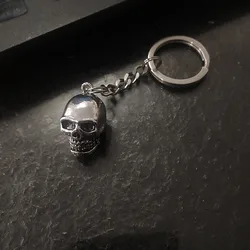 New Keychain 3D Small Skull Pendant Hip Hop Jewelry Men and Women Keyring Keychain Small Commodity gift