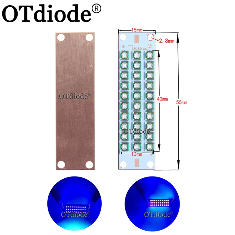 

50W 100W UV COB Bulbs high-power LED Chip Diode Purple Ultra Violet light uv LED Diode module glue curing 3Dprinter