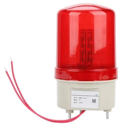 New-Industrial Flashing Sound Alarm Light,BEM-1101J 220V Red LED Warning Lights Acousto-Optic Alarm System Rotating Light Emerge