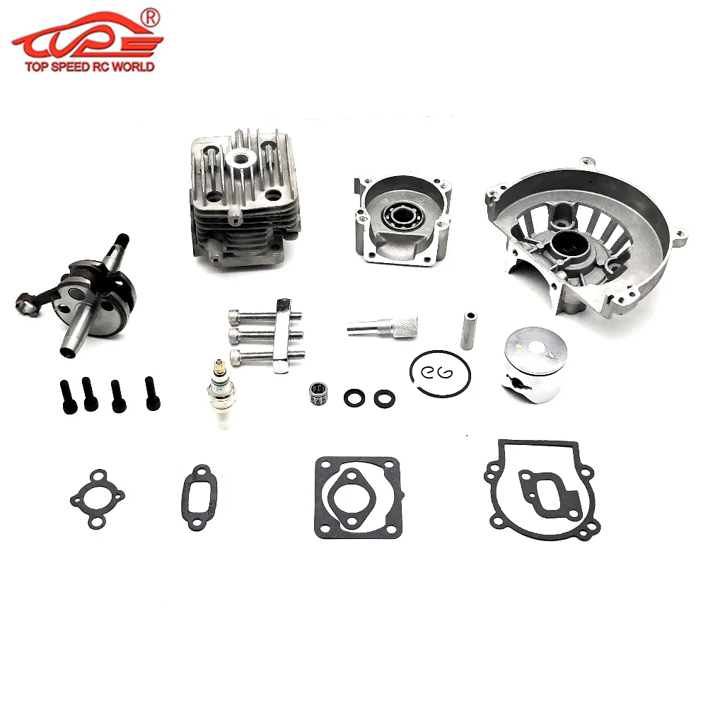 Rc Car 30.5CC 4 Hole Engine Parts Set for 1/5 Hpi Rofun Rovan Km Baja 5t 5sc 5b Ss Losi 5ive T  Truck Upgrade Parts