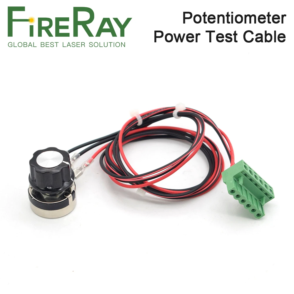 FireRay Adjustable Resistor Adjuster With Switch For Adjust the Power To Test Power Supply Potentiometer For CO2 Laser Machine