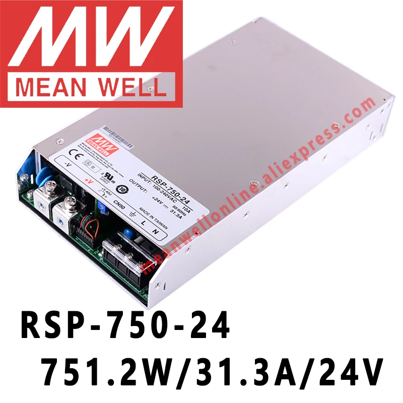 Mean Well RSP-750 Series meanwell 5V/12V/15V/24V/27V/48VDC 750Watt Single Output with PFC function Power Supply online store