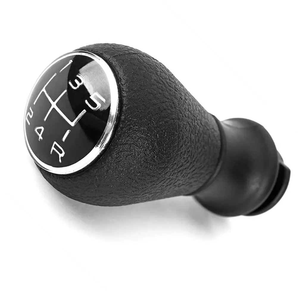 ABS+leather 5 Speed Manual Car Gear Shift Shifter Knob For CITROEN C1 C3 C4 / For PEUGEOT 106 107 205 206 207 306 307 308 309