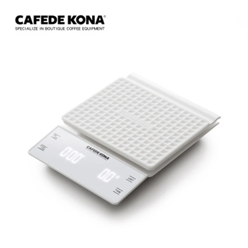 

Капельные весы для кофе CAFEDE KONA с таймером, электронные весы для кофе, точные кухонные весы 3 кг/0,1 г, умные цифровые весы для кофе