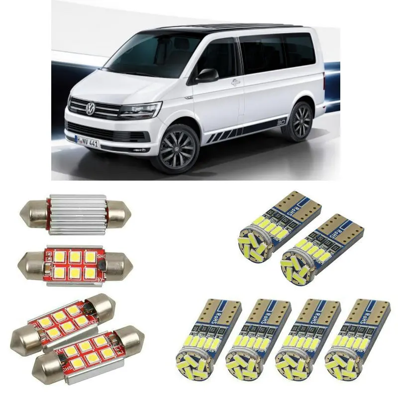 

Interior led Car lights For Volkswagen multivan T6 mk6 sgf sgm sgn car accessories License Plate Light 10pc