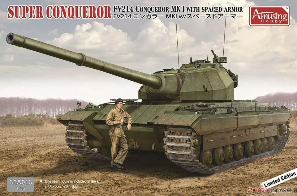 

Amusing Hobby 1/35 Super Conqueror FV 214 Conqueror Mk I spaced armour 35A013 Model Kit