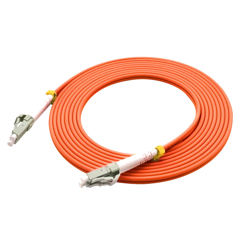 Optical Fiber Patch Cord Cable,LC/PC-LC/PC,3.0mm Diameter,OM2 Multimode 50/125,Duplex,LC to LC 20 Meters