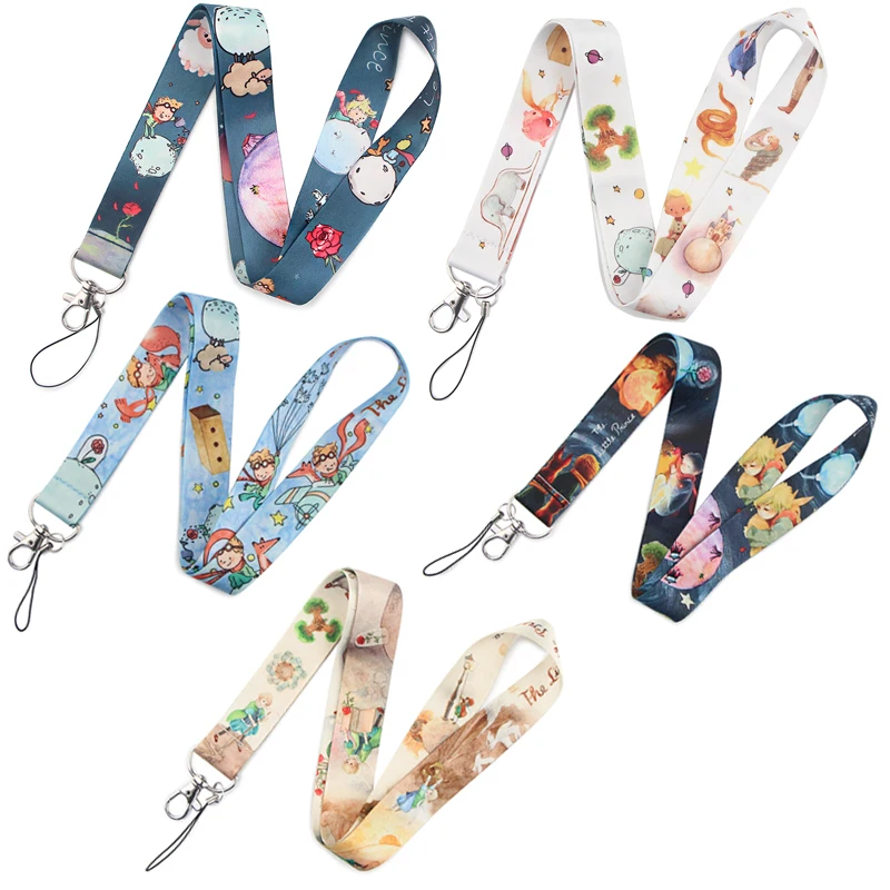 LX94 Cartoon Boy Lanyard For Keys Mobile Phone Hang Rope Key Cord USB ID Campus Card Badge Holder Keychain Phone Strap