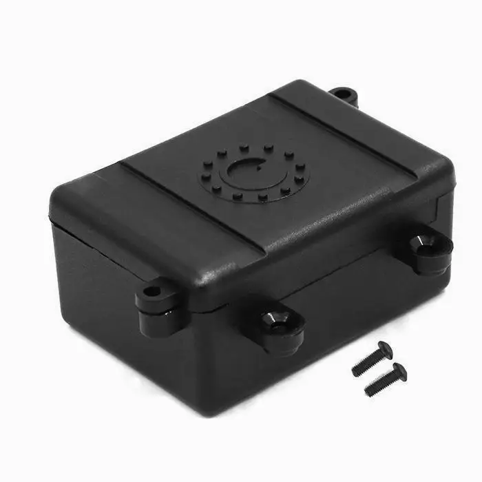 Caja receptora de Radio para coche teledirigido, accesorio de plástico negro para Axial Scx10 D90 D110 1/10, 1 unidad