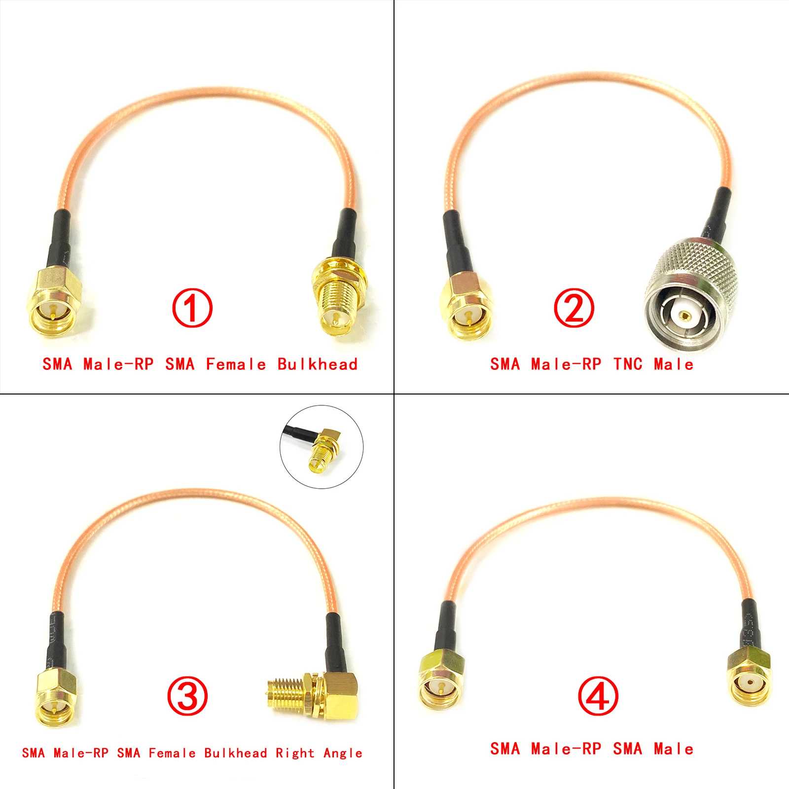 Przedłużacz anteny Wifi SMA przełącznik męski odwrotny RP SMA/TNC wtyczka Jack Pigtail Adapter kabla RG316 15cm/30cm/50cm/100cm nowość
