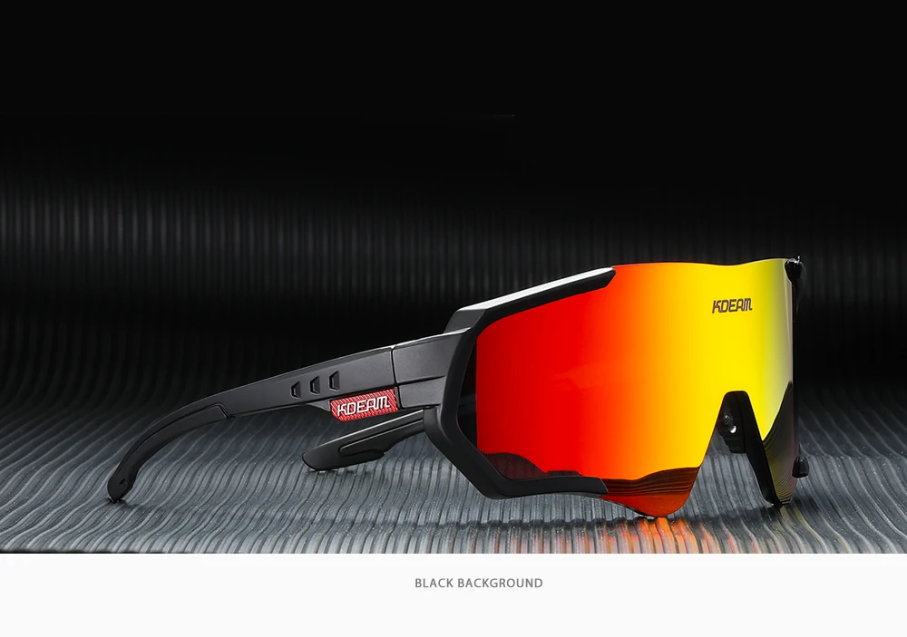 KDEAM Outdoor Sports Herren Sonnenbrille TR90 Polarisierte Sonnenbrille Flash Real Coating Sonnenbrille KD714 CE – Detail 12