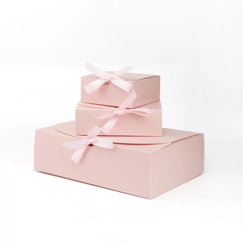 StoBag 5 Stück weiß/rosa Geschenkbox für Hochzeit, Geburtstag, Party, Gastgeschenke, Kleidung, Aufbewahrung, handgefertigte Kekse, Verpackung, Unterstützung, individuelle Anpassung – Detail 6