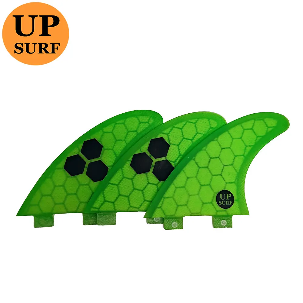 

Surfboard Double Tabs Fins S/AM2/GAM Big Honeycomb Fibreglass Green Surfboards Fin 3 pieces per set prancha quilhas de