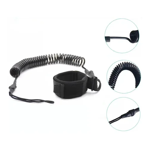 Imagen 2 del producto Cuerda de pie para tabla de Surf de 5/7mm, cuerda de pie para Sup, Correa enrollable, cuerda de tobillo ajustable para Surf