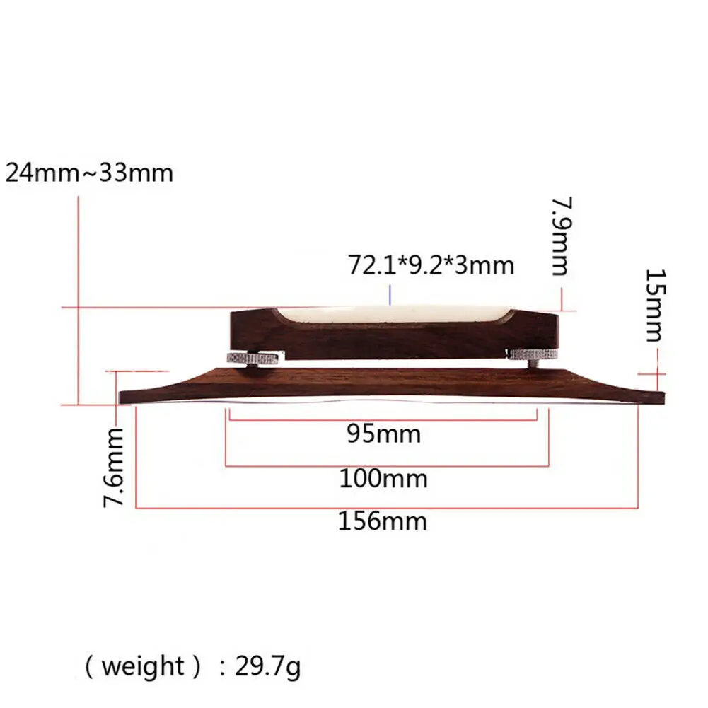 Guitar Bridge Rosewood Archtop Model Archtop Jazz Guitar Mandolin Parts Luthier Super Quality