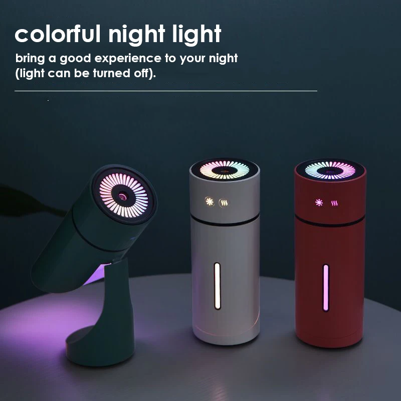 D20 Air Humidifier USB mini Diffuser Amazing Beautiful Colorful Night Light Diffuser Big Fog Home Office Mini Mist Maker